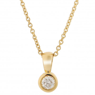 'Rosalind' Women's Yellow gold 18C Chain with Pendant - Gold KD-2030/1