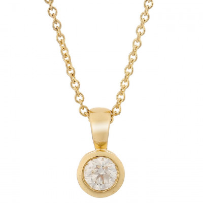 'Rosalind' Women's Yellow gold 18C Chain with Pendant - Gold KD-2031/1