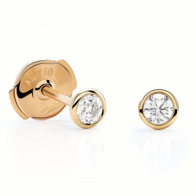 'Alexandria' Women's Yellow gold 18C Stud Earrings - Gold OD-5030