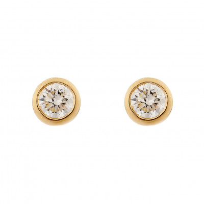 'Alexandria' Women's Yellow gold 18C Stud Earrings - Gold OD-5329/1