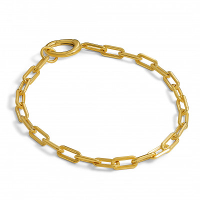 Orphelia® 'Bloom' Women's Sterling Silver Bracelet - Gold ZA-7544/G