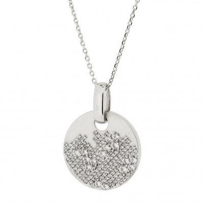 Women's Sterling Silver Chain with Pendant - Silver ZH-4777
