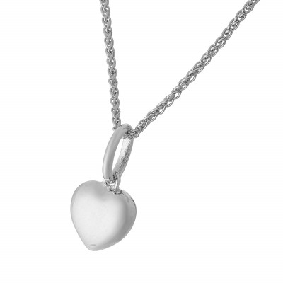 Women's Sterling Silver Chain with Pendant - White ZH-7017