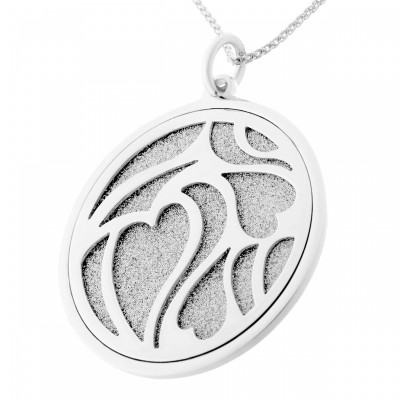 'Anabel' Women's Sterling Silver Chain with Pendant - Silver ZH-7097
