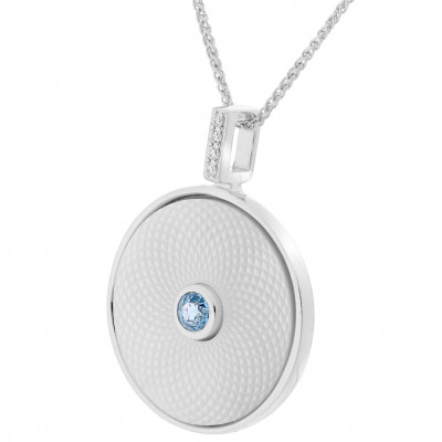 Orphelia® 'Genoa' Women's Sterling Silver Chain with Pendant - Silver ZH-7291