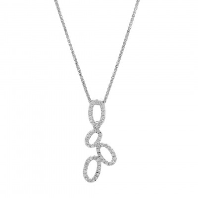 Women's Sterling Silver Chain with Pendant - Silver ZH-7308