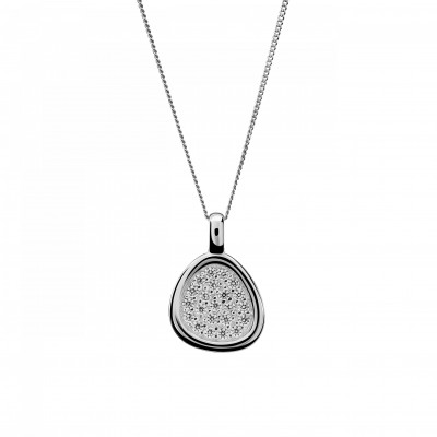 'Layla' Women's Sterling Silver Chain with Pendant - Silver ZH-7489