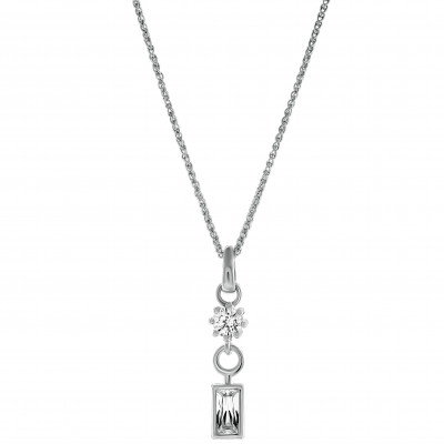 'Madelyn' Women's Sterling Silver Pendant with Chain - Silver ZH-7583