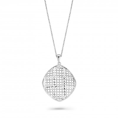 'Lilla' Women's Sterling Silver Chain with Pendant - Silver ZK-7190