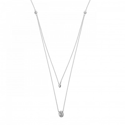 Women's Sterling Silver Necklace - Silver ZK-7492