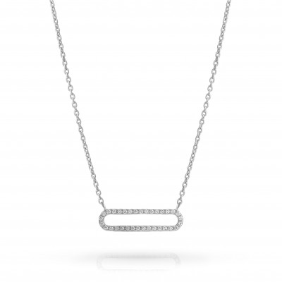 Orphelia® 'Charm' Women's Sterling Silver Necklace - Silver ZK-7563