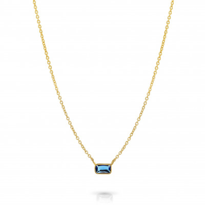 'Ultimate' Women's Sterling Silver Necklace - Gold ZK-7567/G