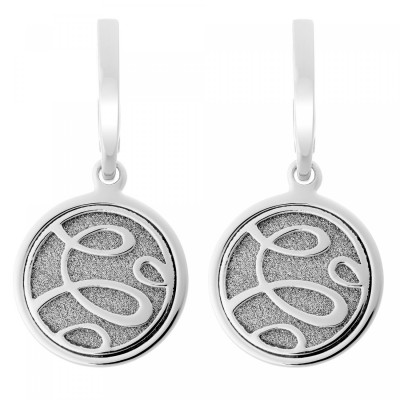 Orphelia® 'Serena' Women's Sterling Silver Drop Earrings - Silver ZO-7096