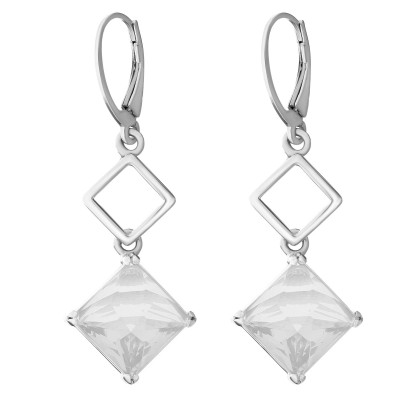 Orphelia Women's Silver Drop Earrings ZO-7101 #1