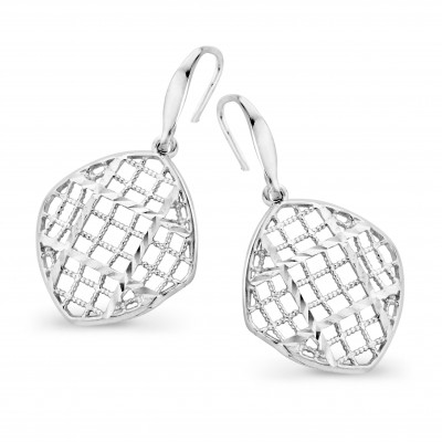 Orphelia® 'Lilla' Women's Sterling Silver Drop Earrings - Silver ZO-7190