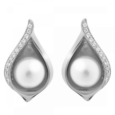 Orphelia® 'Sophia' Women's Sterling Silver Stud Earrings - Silver ZO-7234