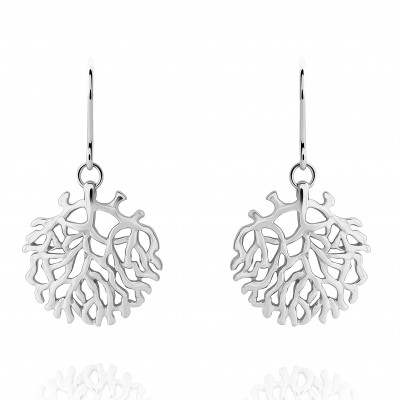 'Flavie' Women's Sterling Silver Drop Earrings - Silver ZO-7502