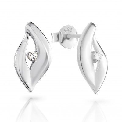 'Milan' Women's Sterling Silver Stud Earrings - Silver ZO-7519