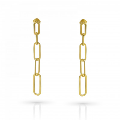 Orphelia® 'Eve' Women's Sterling Silver Drop Earrings - Gold ZO-7550/G