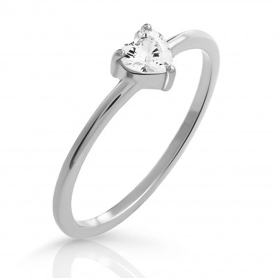 'Love' Women's Sterling Silver Ring - Silver ZR-7531