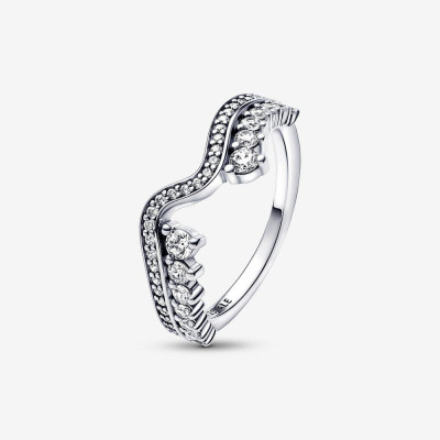 Pandora® Pandora Timeless 'Wave' Women's Sterling Silver Ring - Silver 192543C01