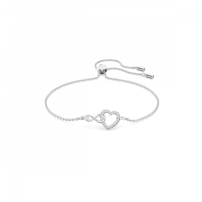 Swarovski® 'Swarovski Infinity' Women's Base Metal Bracelet - Silver 5524421