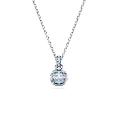 Swarovski® 'Birthstone' Women's Base Metal Necklace - Silver 5651794