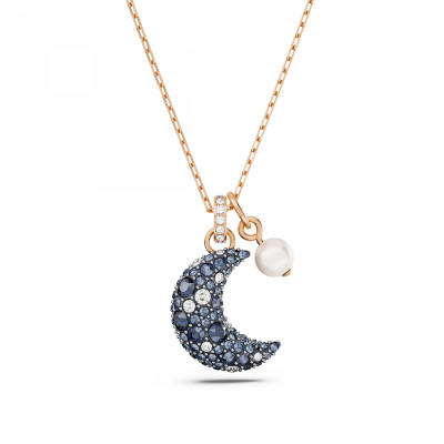 Swarovski® 'Luna' Women's Gold Plated Metal Necklace - Rose 5671585