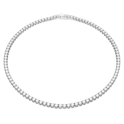 Swarovski® 'Matrix' Women's Base Metal Necklace - Silver 5681796