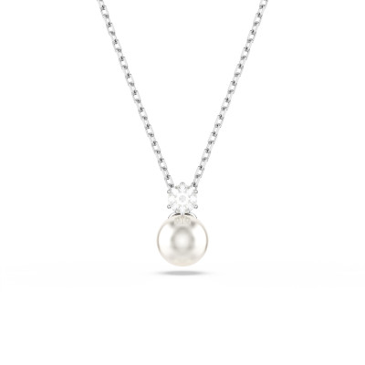 Swarovski® 'Matrix' Women's Base Metal Necklace - Silver 5693897
