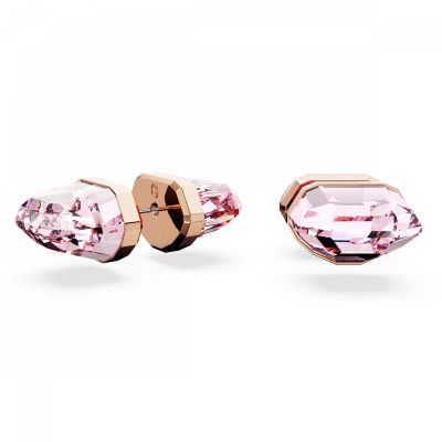 Swarovski® 'Lucent' Women's Gold Plated Metal Stud Earrings - Rose 5626603