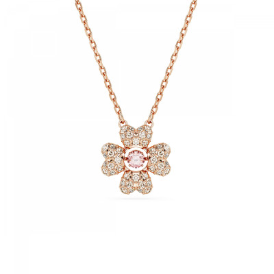 Swarovski® 'Idyllia' Women's Gold Plated Metal Necklace - Rose 5674211