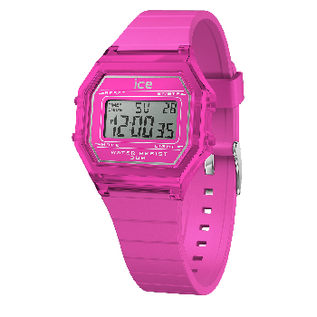 Ice Watch® Digital 'Ice Digit Retro - Neon Pink - Clear' Girls's Watch (Small) 022887