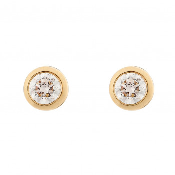 Orphelia® 'Alexandria' Women's Yellow gold 18C Stud Earrings - Gold OD-5330/1