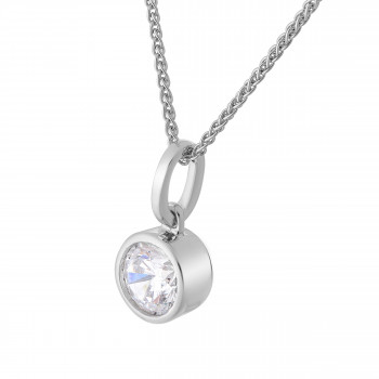 Orphelia® Women's Sterling Silver Chain with Pendant - Silver ZH-7011