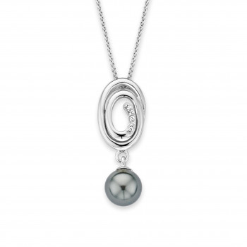 Orphelia® 'Eden' Women's Sterling Silver Chain with Pendant - Silver ZH-7116