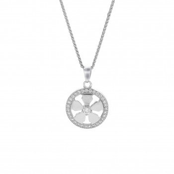 Orphelia® Women's Sterling Silver Chain with Pendant - Silver ZH-7298