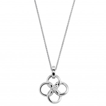 Orphelia® 'Aida' Women's Sterling Silver Chain with Pendant - Silver ZH-7472