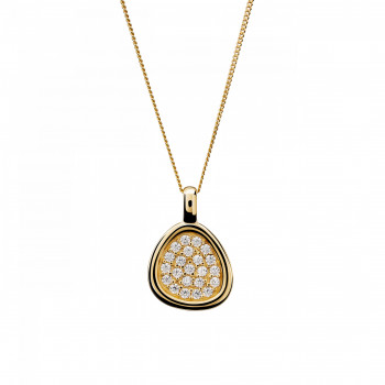 Orphelia® 'Layla' Women's Sterling Silver Chain with Pendant - Gold ZH-7489/G