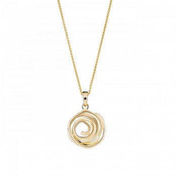 Orphelia® 'Apolline' Women's Sterling Silver Chain with Pendant - Gold ZH-7500/G