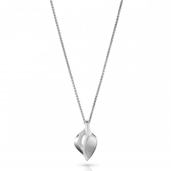 Orphelia® 'Anet' Women's Sterling Silver Chain with Pendant - Silver ZH-7520