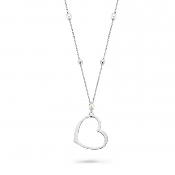 Orphelia® 'Laguna' Women's Sterling Silver Chain with Pendant - Silver ZK-7183