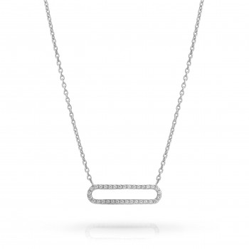 Orphelia® 'Charm' Women's Sterling Silver Necklace - Silver ZK-7563