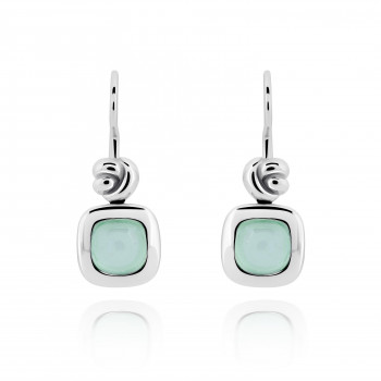 Orphelia® 'Anat' Women's Sterling Silver Drop Earrings - Silver ZO-7467