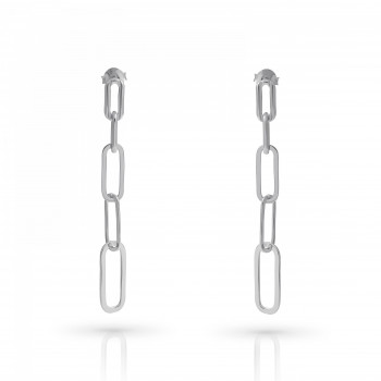 Orphelia® 'Eve' Women's Sterling Silver Drop Earrings - Silver ZO-7550