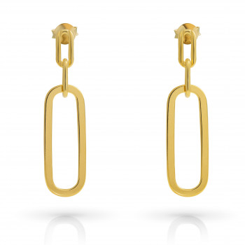 Orphelia® 'Essence' Women's Sterling Silver Drop Earrings - Gold ZO-7560/G