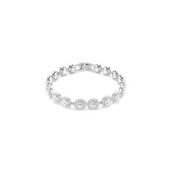Swarovski® 'Una' Women's Base Metal Bracelet - Silver 5682279