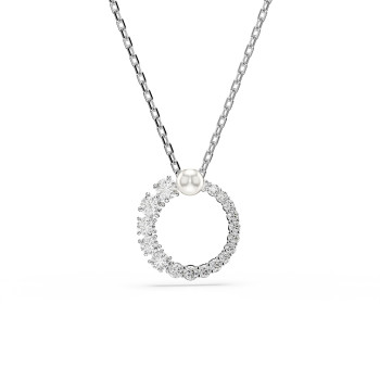 Swarovski® 'Matrix' Women's Base Metal Necklace - Silver 5688751
