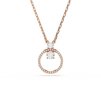 Swarovski® 'Dextera' Women's Gold Plated Metal Necklace - Rose 5692266