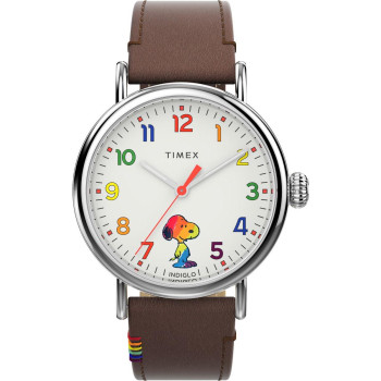 Timex® Analogue 'Peanuts Waterbury Standard' Men's Watch TW2W53900